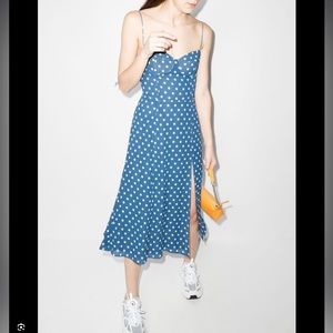 Reformation
Juliette polka-dot midi dress